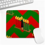 chevron kwanzaa Large Mousepad