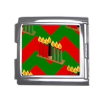 chevron kwanzaa Mega Link Italian Charm (18mm)