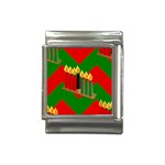 chevron kwanzaa Italian Charm (13mm)