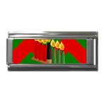 chevron kwanzaa Superlink Italian Charm (9mm)