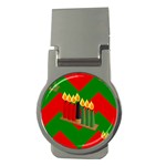 chevron kwanzaa Money Clip (Round)