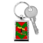 chevron kwanzaa Key Chain (Rectangle)