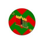 chevron kwanzaa Magnet 3  (Round)