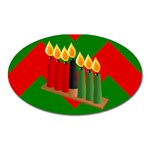 chevron kwanzaa Magnet (Oval)