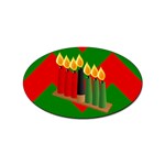 chevron kwanzaa Sticker Oval (10 pack)