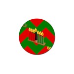 chevron kwanzaa Golf Ball Marker