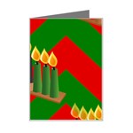 chevron kwanzaa Mini Greeting Card