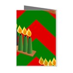 chevron kwanzaa Mini Greeting Cards (Pkg of 8)