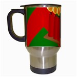 chevron kwanzaa Travel Mug (White)