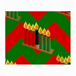 chevron kwanzaa Small Glasses Cloth