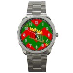 chevron kwanzaa Sport Metal Watch