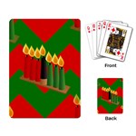 chevron kwanzaa Playing Cards Single Design