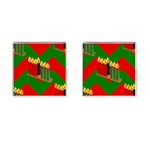 chevron kwanzaa Cufflinks (Square)