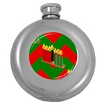 chevron kwanzaa Hip Flask (5 oz)