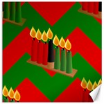 chevron kwanzaa Canvas 16  x 16 