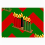 chevron kwanzaa Large Glasses Cloth