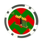 chevron kwanzaa Poker Chip Card Guard