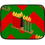 chevron kwanzaa Double Sided Fleece Blanket (Mini)