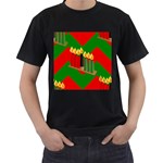 chevron kwanzaa Men s T-Shirt (Black)