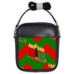 chevron kwanzaa Girls Sling Bag