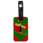 chevron kwanzaa Luggage Tag (one side)