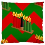 chevron kwanzaa Large Cushion Case (One Side)