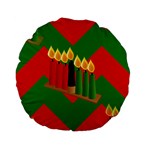 chevron kwanzaa Standard 15  Premium Flano Round Cushion 