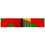 chevron kwanzaa Flano Scarf (Small)