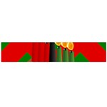 chevron kwanzaa Flano Scarf (Large)