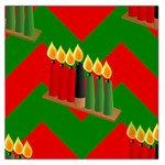 chevron kwanzaa Large Satin Scarf (Square)