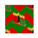 chevron kwanzaa Small Satin Scarf (Square)