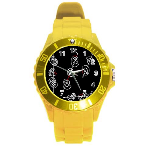 Direction Round Plastic Sport Watch (L) from ArtsNow.com Front