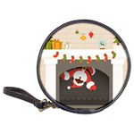 Christmas Black Santa In Fireplace Classic 20-CD Wallet