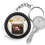 Christmas Black Santa In Fireplace Measuring Tape