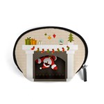 Christmas Black Santa In Fireplace Accessory Pouch (Small)