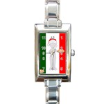 Christmas Italian Rectangle Italian Charm Watch