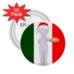 Christmas Italian 2.25  Button (10 pack)