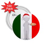 Christmas Italian 2.25  Button (100 pack)