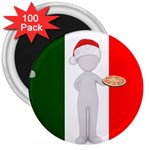 Christmas Italian 3  Magnet (100 pack)