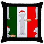 Christmas Italian Throw Pillow Case (Black)