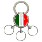 Christmas Italian 3-Ring Key Chain