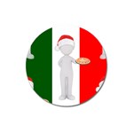 Christmas Italian Magnet 3  (Round)