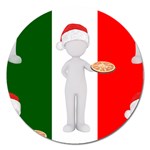 Christmas Italian Magnet 5  (Round)