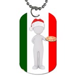 Christmas Italian Dog Tag (One Side)