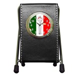 Christmas Italian Pen Holder Desk Clock