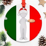 Christmas Italian Round Ornament (Two Sides)