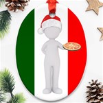 Christmas Italian Oval Ornament (Two Sides)