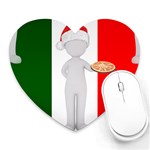 Christmas Italian Heart Mousepad