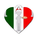 Christmas Italian Dog Tag Heart (Two Sides)