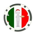 Christmas Italian Poker Chip Card Guard